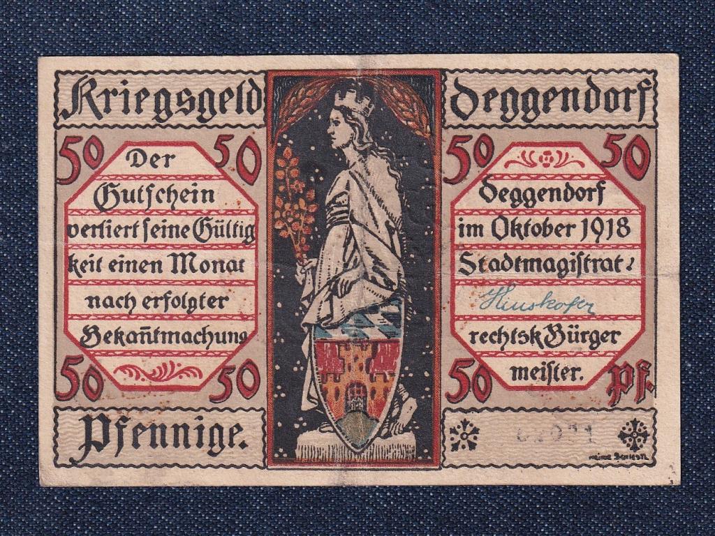 N&eacute;metorsz&aacute;g Deggendorf 50 Pfennig sz&uuml;ks&eacute;gp&eacute;nz