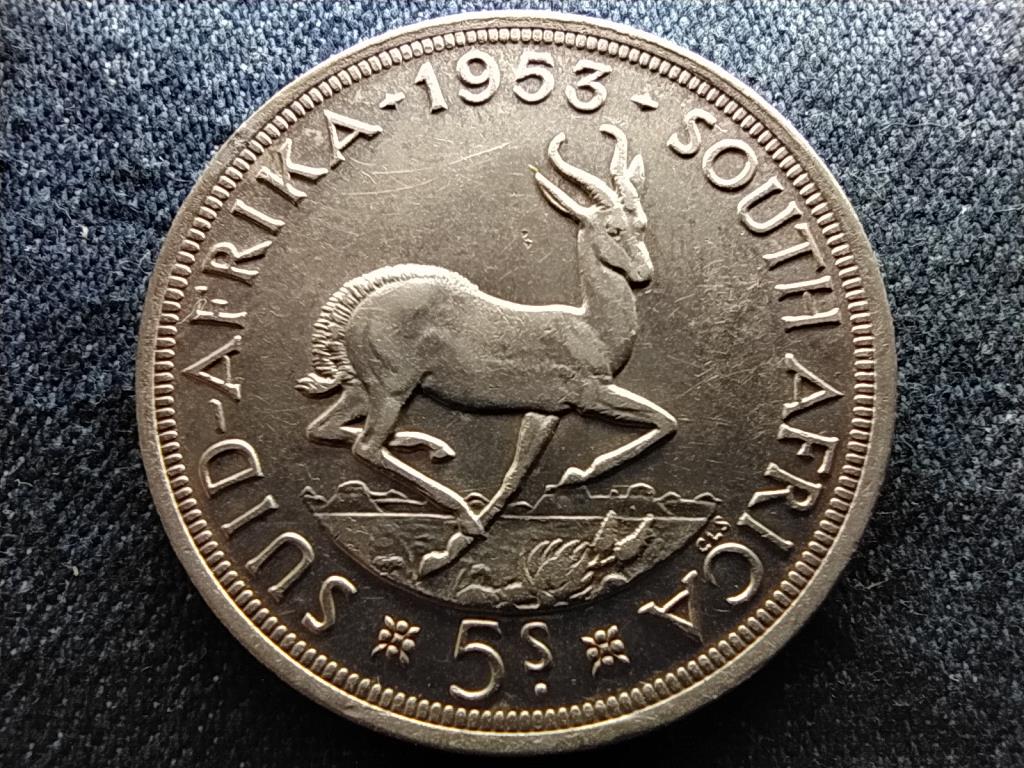 D&eacute;l-Afrikai K&ouml;zt&aacute;rsas&aacute;g II. Erzs&eacute;bet (1952-2022) .500 ez&uuml;st 5 Shilling