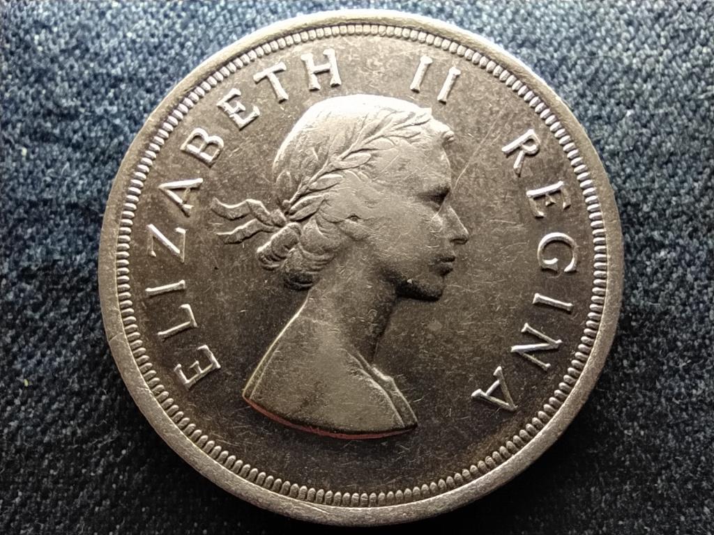 D&eacute;l-Afrikai K&ouml;zt&aacute;rsas&aacute;g II. Erzs&eacute;bet (1952-2022) .500 ez&uuml;st 5 Shilling