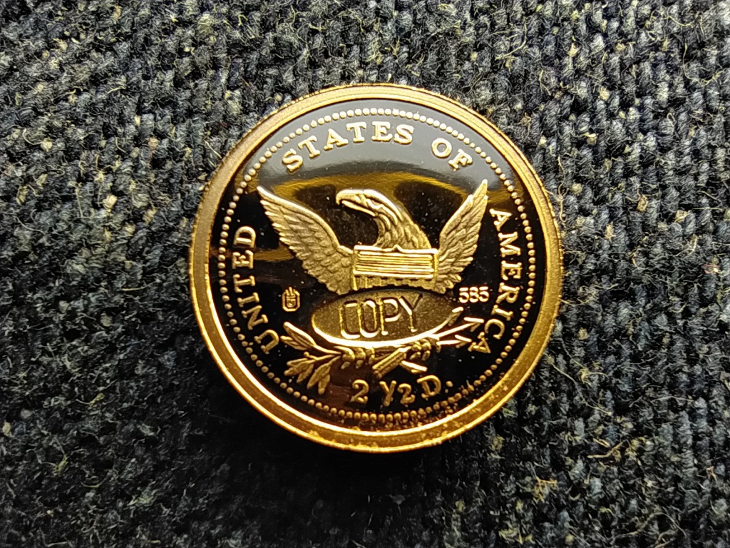 USA Liberty doll&aacute;r 1838 .585 arany m&aacute;solat