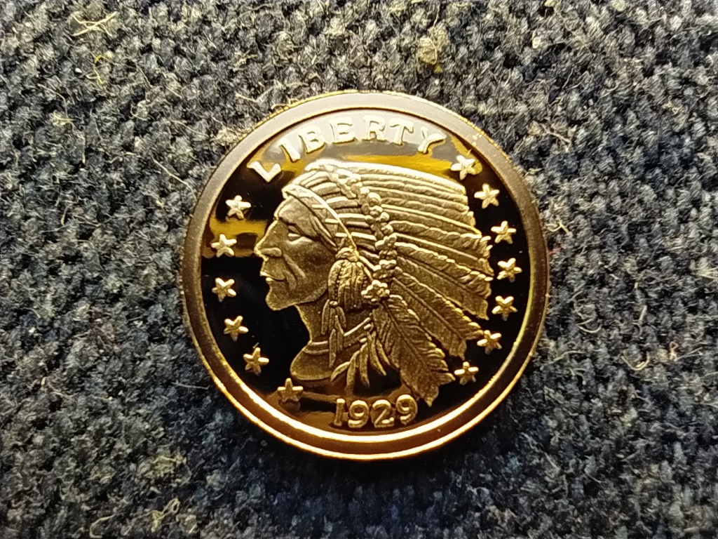 USA Liberty 5 doll&aacute;r 1929 .585 arany m&aacute;solat