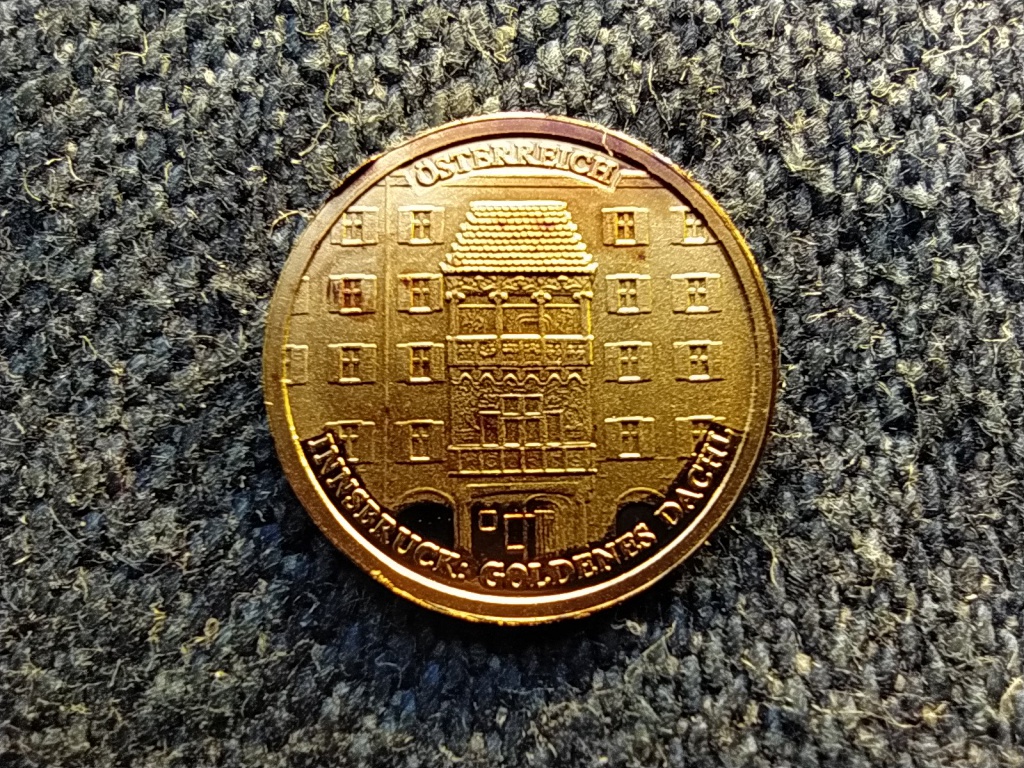 Ausztria T&ouml;rt&eacute;nelmi Ausztria mini arany Innsbruck .585 arany 0,5g