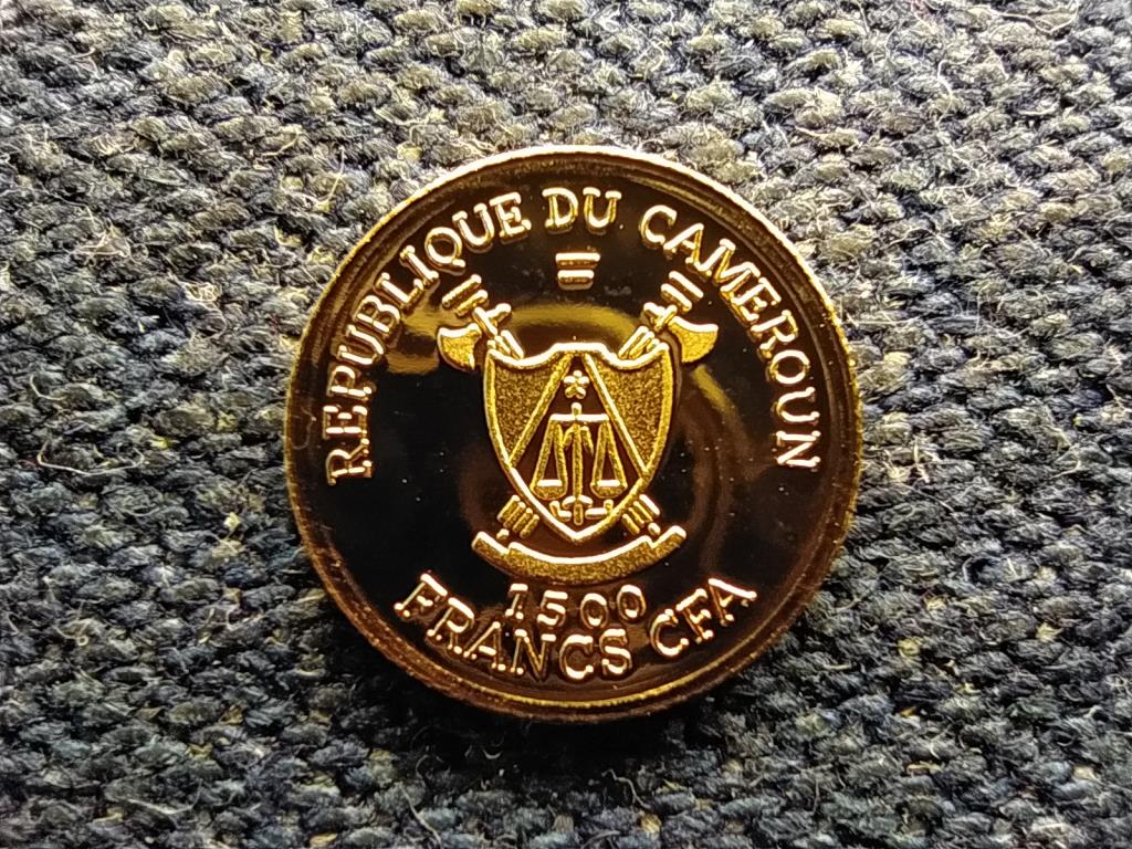 Kamerun Negyedik - Tiszteld ap&aacute;dat, any&aacute;dat .585 arany 1500 Frank 0,5g