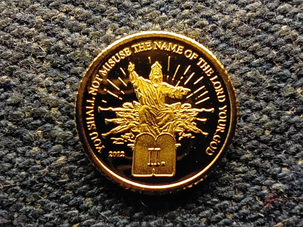 Kamerun M&aacute;sodik - Isten nev&eacute;t hi&aacute;ba ne mond .585 arany 1500 Frank 0,5g
