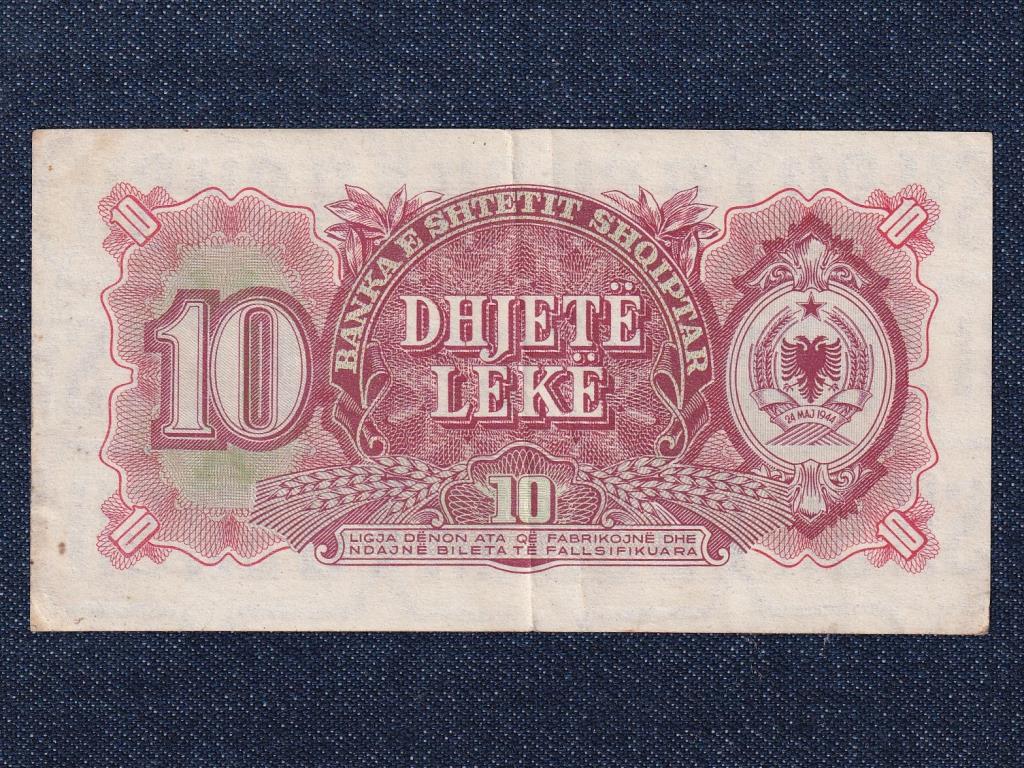 Alb&aacute;nia Szocialista K&ouml;zt&aacute;rsas&aacute;g (1945-1990) 10 Lek bankjegy