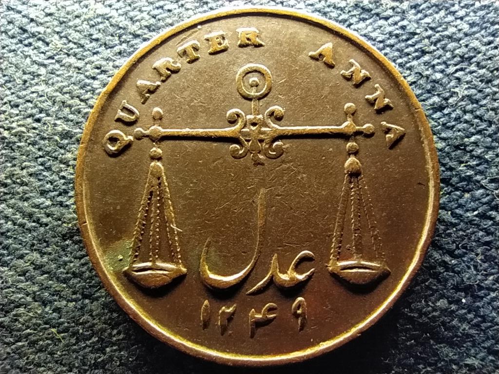 India Bombay eln&ouml;ks&eacute;ge 1/4 Anna
