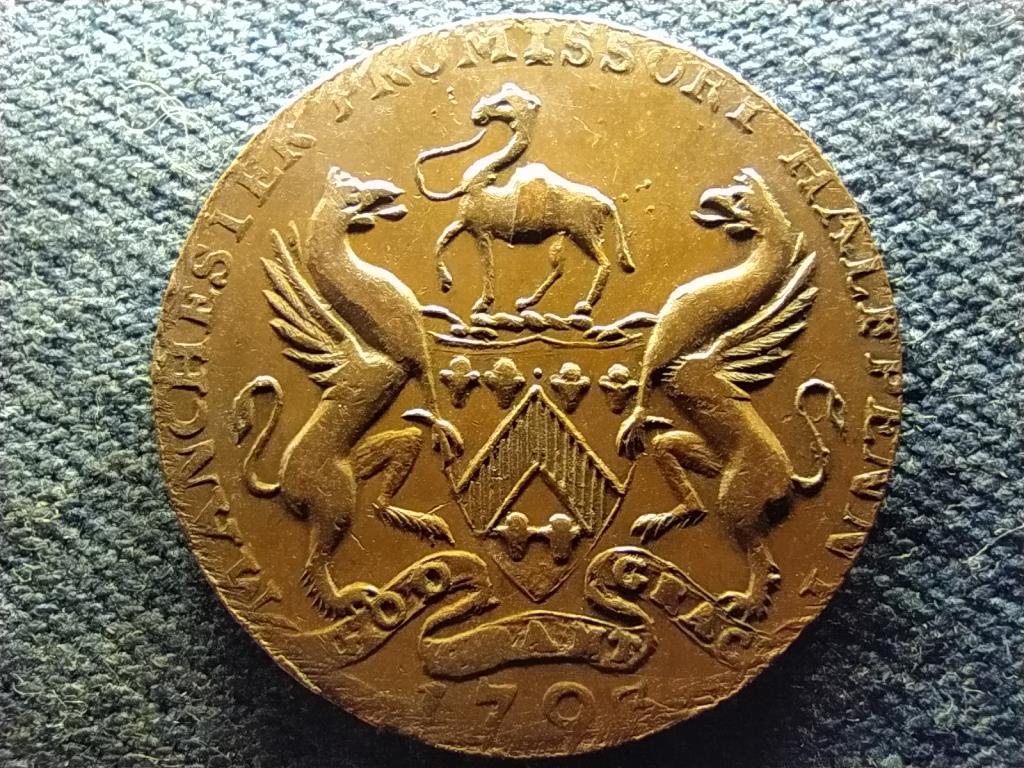 Anglia 1/2 Penny Lancashire - Manchester teah&aacute;zi zseton