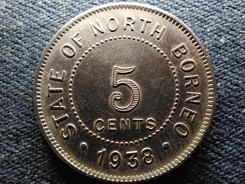 Malajzia Brit &Eacute;szak-Borne&oacute; (1881-1941) 5 Cent