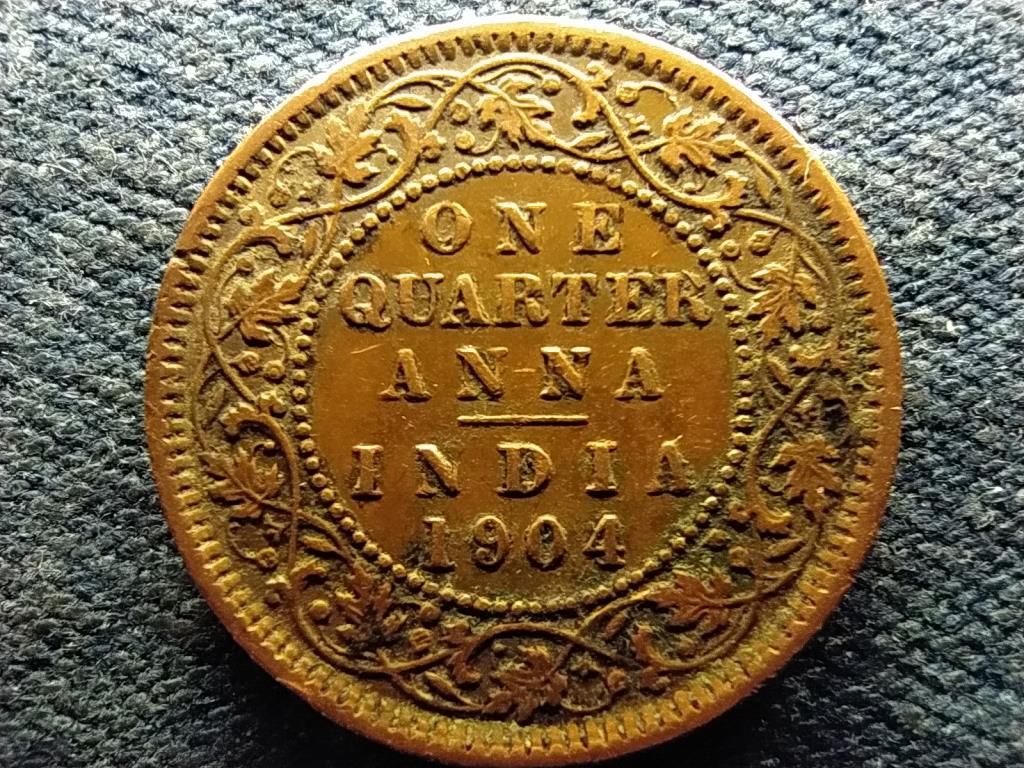 Birt India VII. Edu&aacute;rd (1901-1910) 1/4 Anna