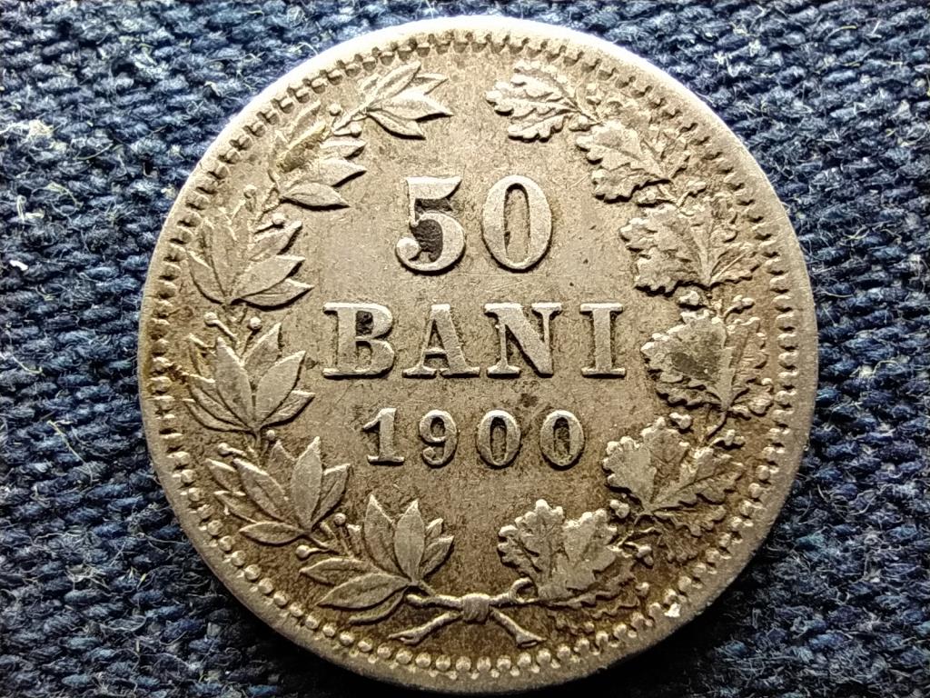 Rom&aacute;nia I. K&aacute;roly (1866-1914) 50 Bani .835 Ez&uuml;st 