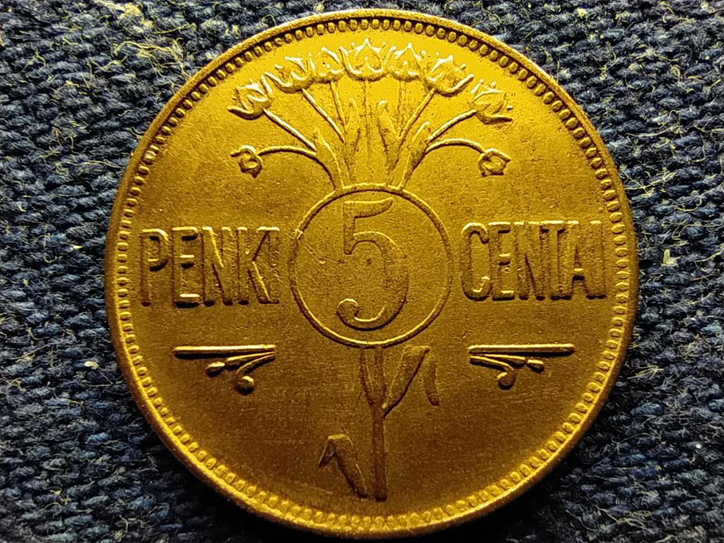 Litv&aacute;nia K&ouml;zt&aacute;rsas&aacute;g (1918-1940) 5 centai 