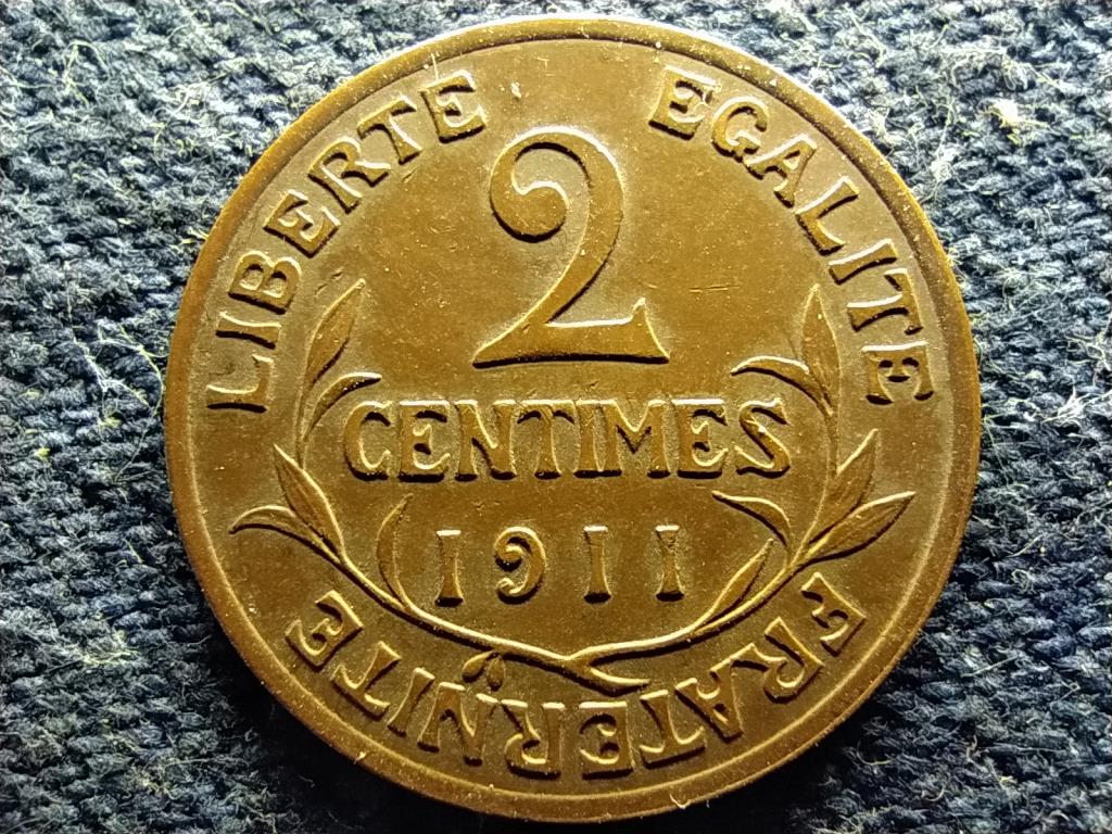 Franciaorsz&aacute;g Harmadik K&ouml;zt&aacute;rsas&aacute;g (1870-1940) 2 Centimes 