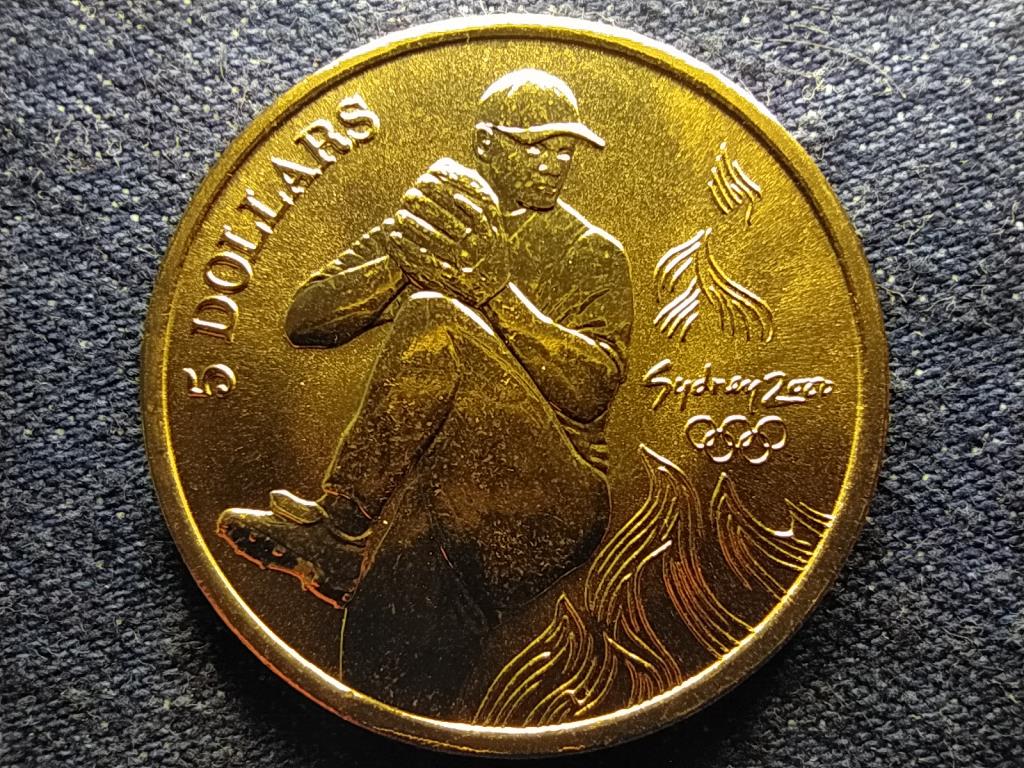 Ausztr&aacute;lia XXVII. Ny&aacute;ri Olimpia 2000 Sydney Baseball 5 Doll&aacute;r 