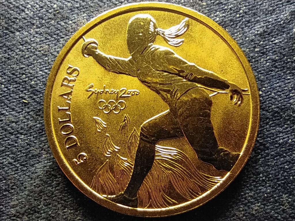 Ausztr&aacute;lia XXVII. Ny&aacute;ri Olimpia 2000 Sydney V&iacute;v&aacute;s 5 Doll&aacute;r 