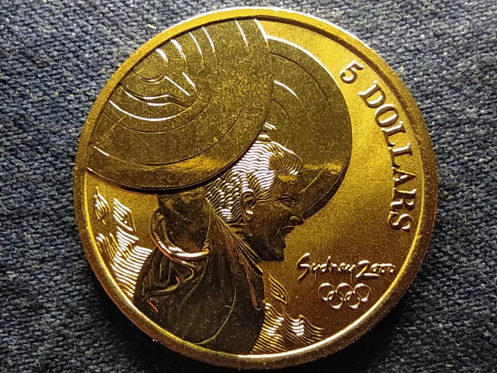 Ausztr&aacute;lia XXVII. Ny&aacute;ri Olimpia 2000 Sydney S&uacute;lyemel&eacute;s 5 Doll&aacute;r 