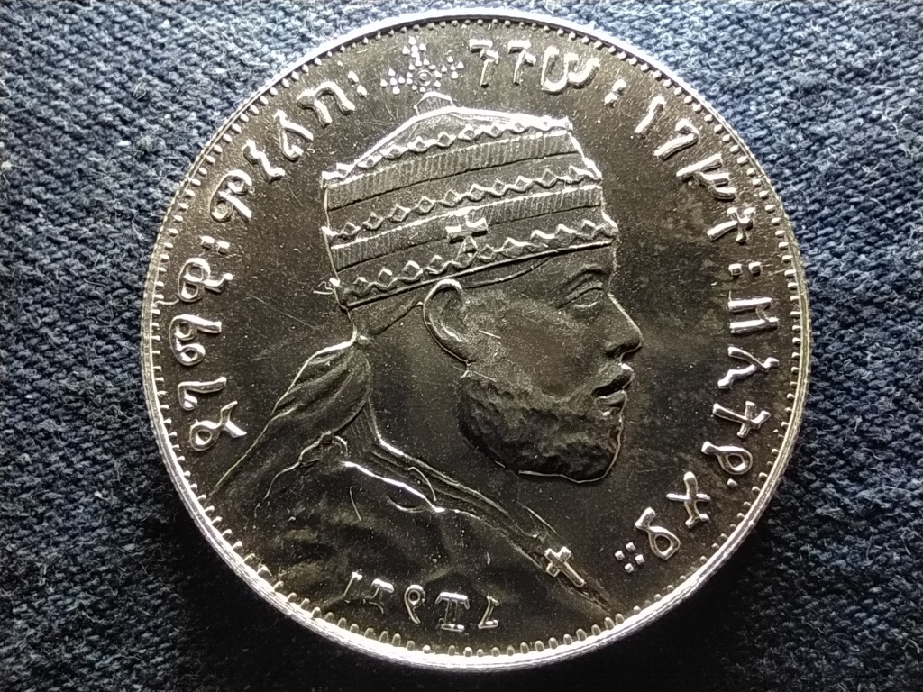 Eti&oacute;pia II. Menelik (1889-1913) .835 Ez&uuml;st 1/8 Birr 