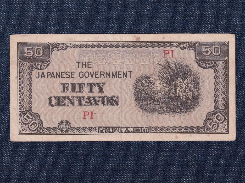 F&uuml;l&ouml;p-szigetek Jap&aacute;n megsz&aacute;ll&aacute;s (1941-1944) 50 Centavo 