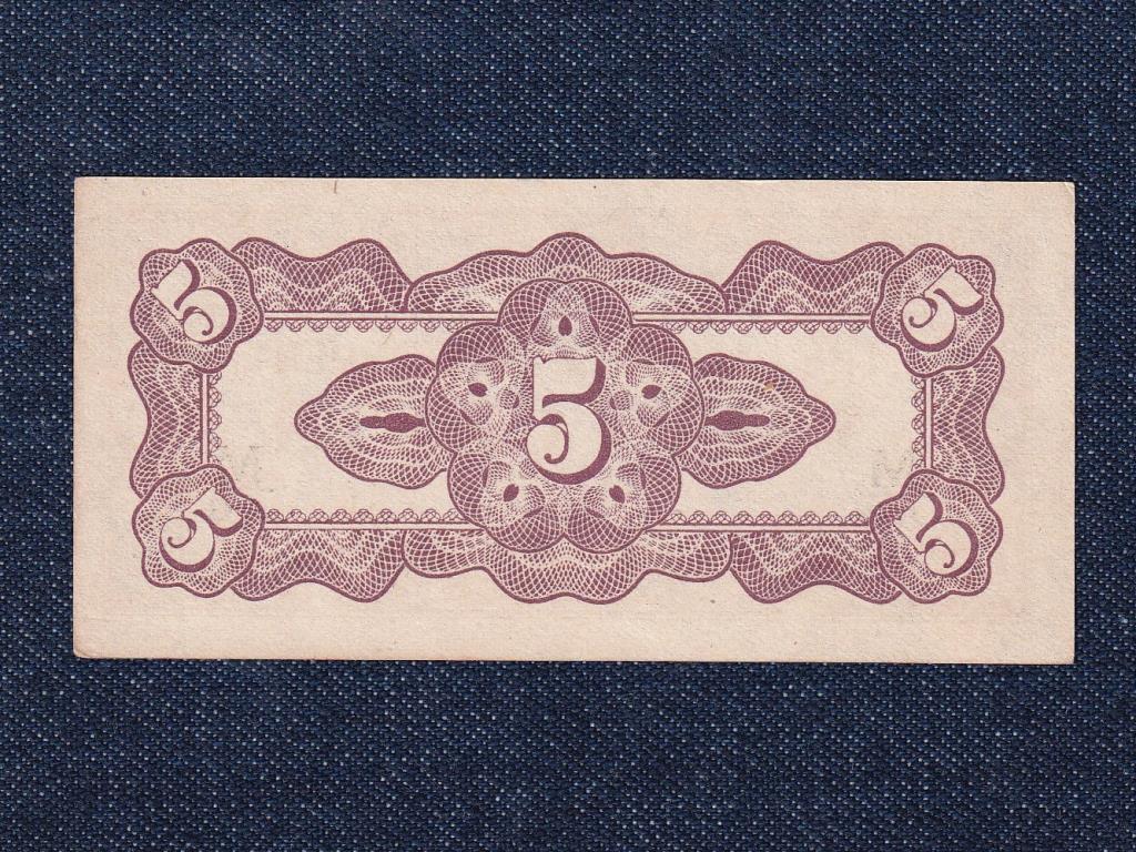 Malajzia Jap&aacute;n megsz&aacute;ll&aacute;s (1942-1945) 5 Cent 