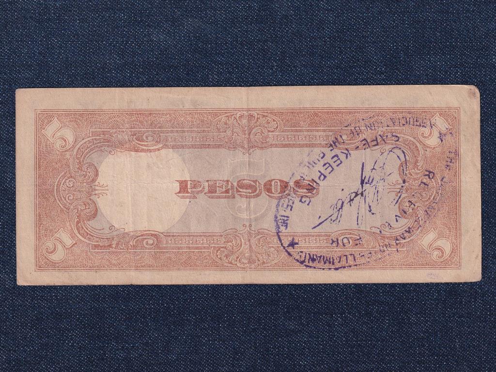 F&uuml;l&ouml;p-szigetek Jap&aacute;n megsz&aacute;ll&aacute;s (1941-1944) 5 Peso 