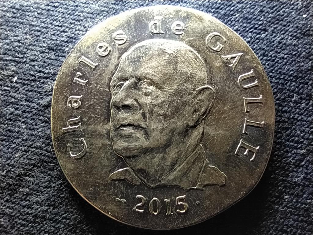 Franciaorsz&aacute;g Charles de Gaulle .900 Ez&uuml;st 10 Euro 