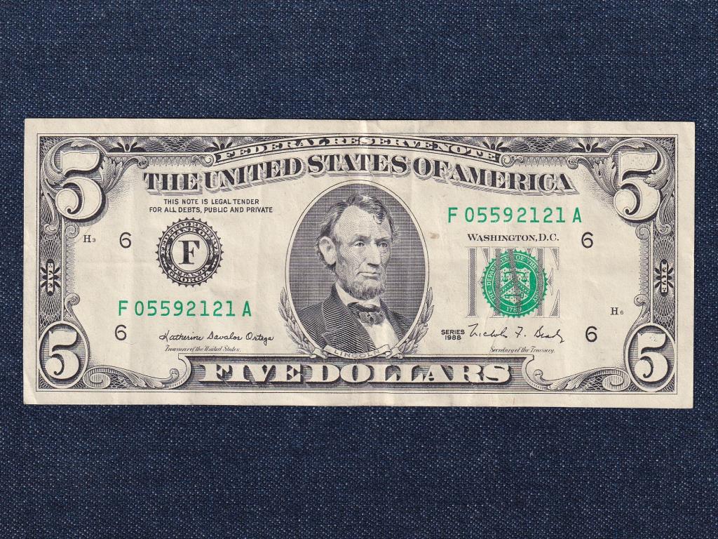 USA Sz&ouml;vets&eacute;gi k&ouml;zt&aacute;rsas&aacute;g (1776-) 5 Doll&aacute;r 