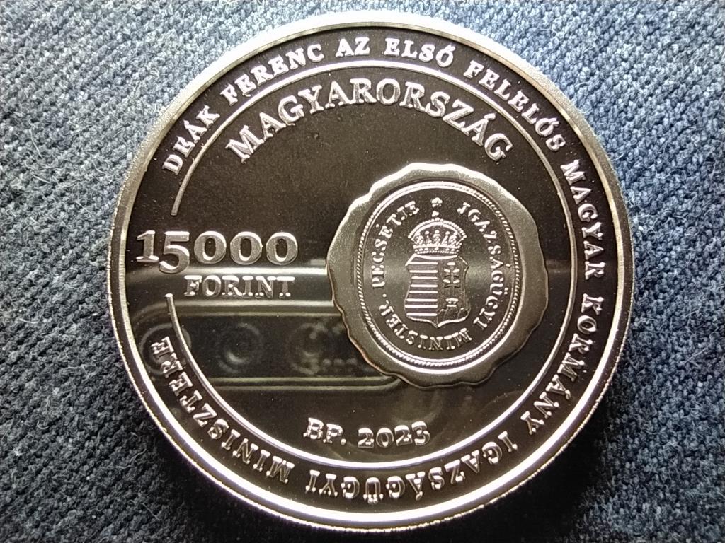 Magyarorsz&aacute;g De&aacute;k Ferenc .925 Ez&uuml;st 15000 Forint 