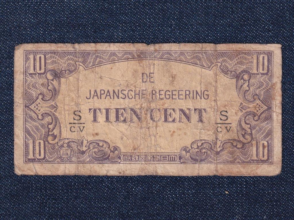 Holland Kelet India Jap&aacute;n megsz&aacute;ll&aacute;s 10 Cent 