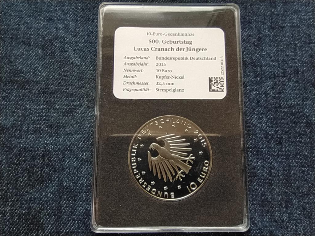N&eacute;metorsz&aacute;g fiatalabb Lucas Cranach .925 Ez&uuml;st 20 Euro 