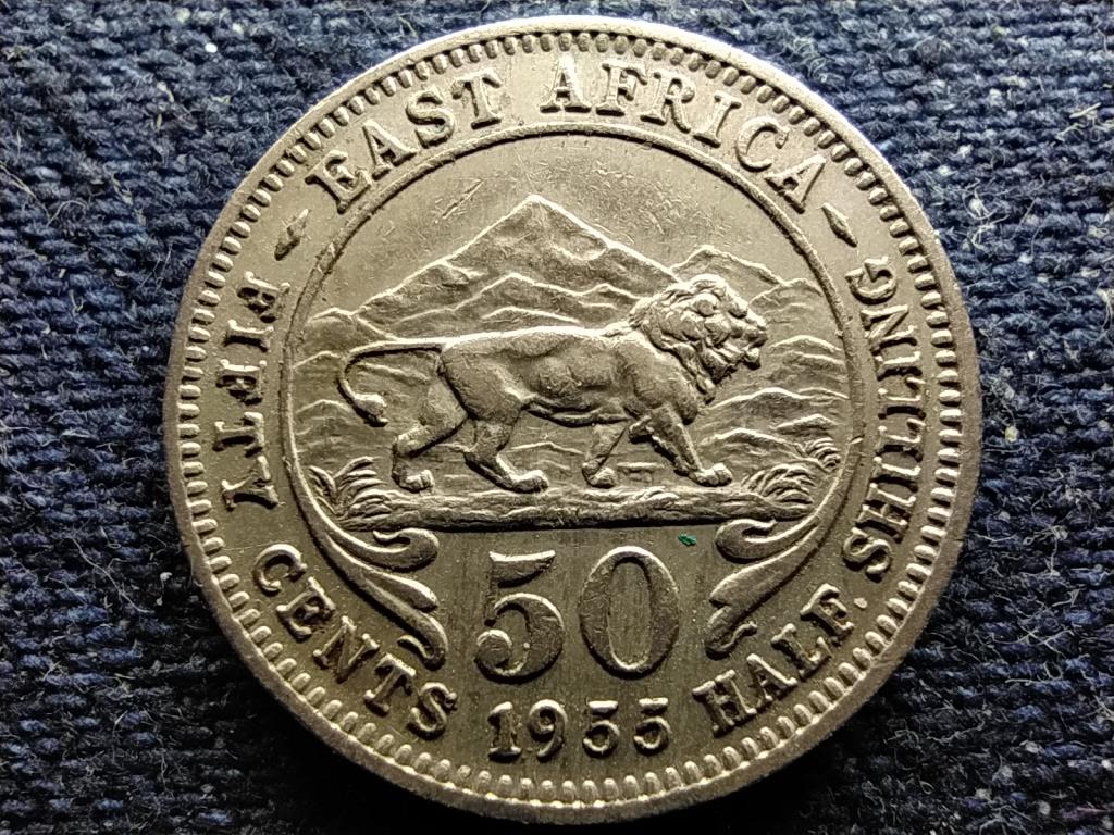 Brit-Kelet-Afrika II. Erzs&eacute;bet (1952-1963) 50 Cent 