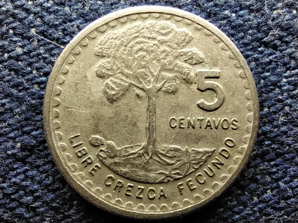 Guatemala K&ouml;zt&aacute;rsas&aacute;g (1841-) 5 Centavo 