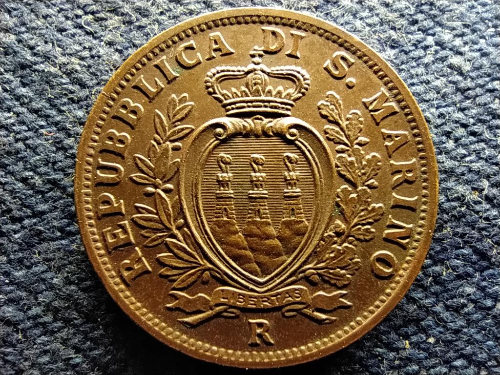 San Marino K&ouml;zt&aacute;rsas&aacute;g (1864-) 5 Centesimi 