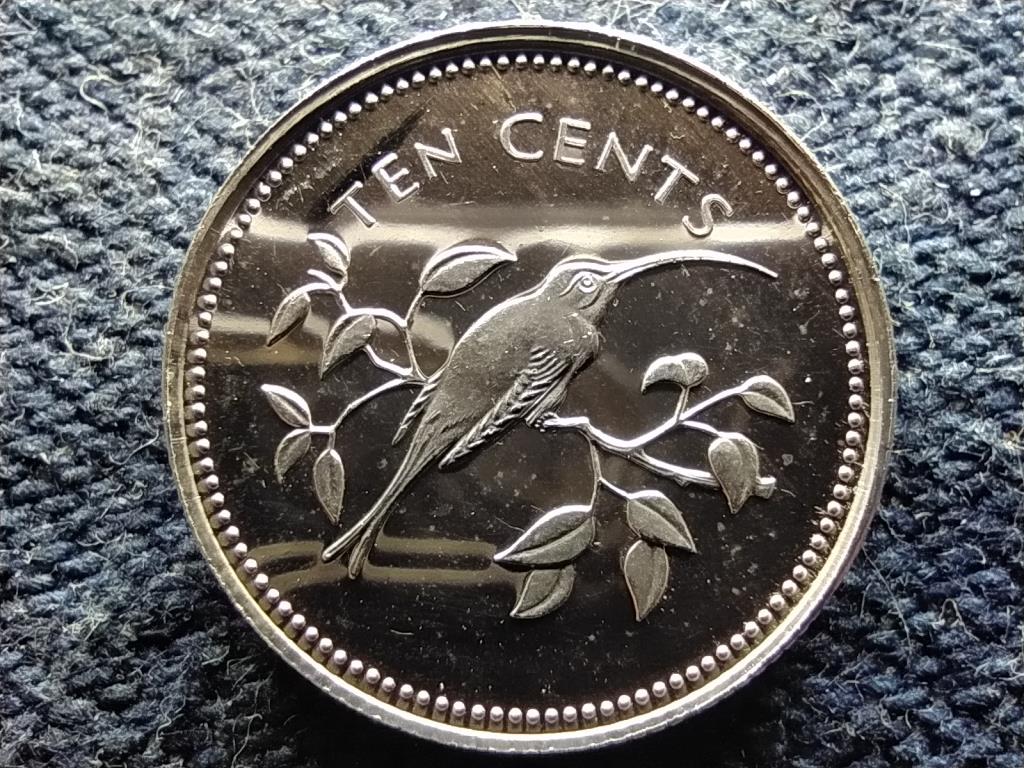 Belize Belize mad&aacute;rvil&aacute;ga Hossz&uacute;fark&uacute; remetekolibri .925 Ez&uuml;st 10 Cent 