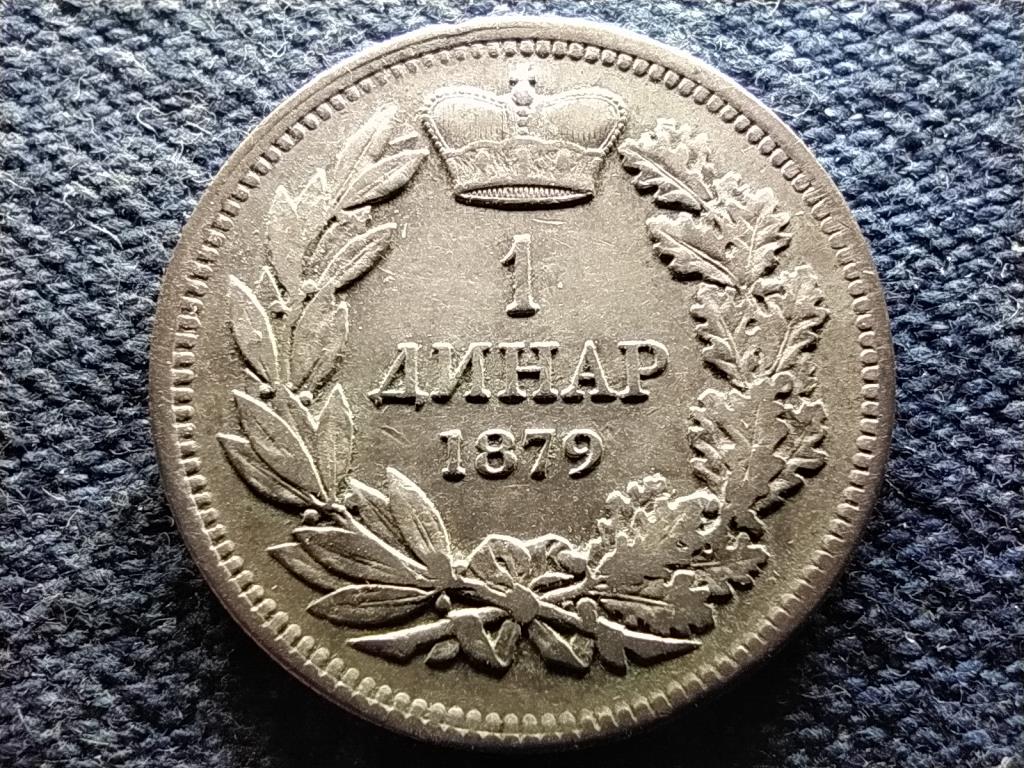 Szerbia I. Mil&aacute;n (1882-1889) .835 Ez&uuml;st 1 D&iacute;n&aacute;r 
