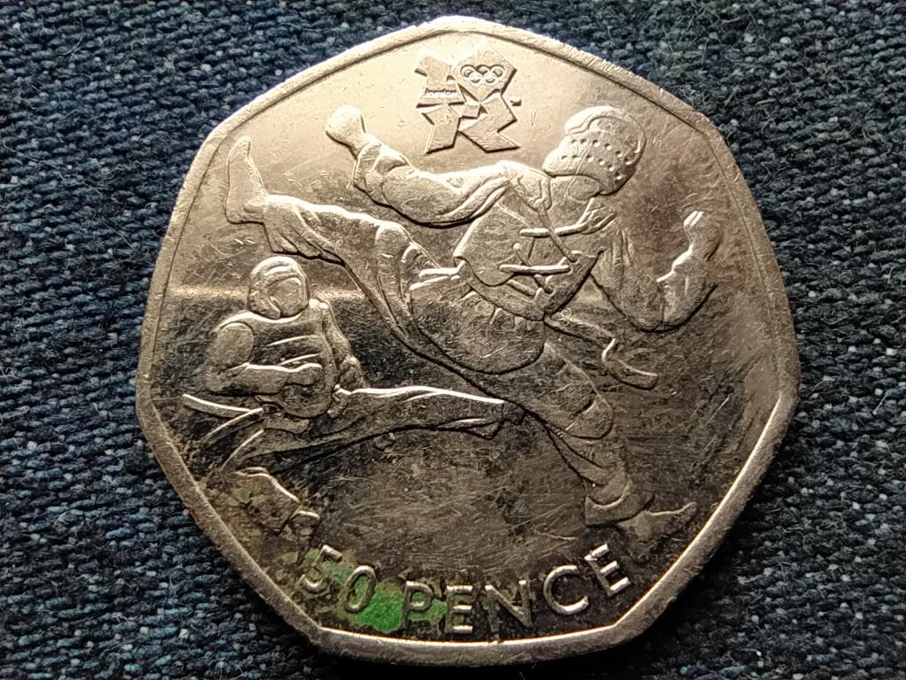 Anglia XXX. Ny&aacute;ri Olimpia London Taekwondo 50 Penny 