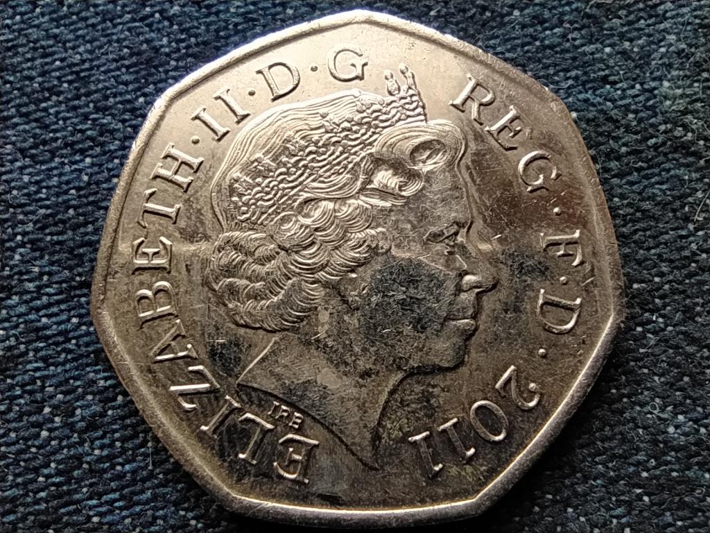 Anglia XXX. Ny&aacute;ri Olimpia London Taekwondo 50 Penny 