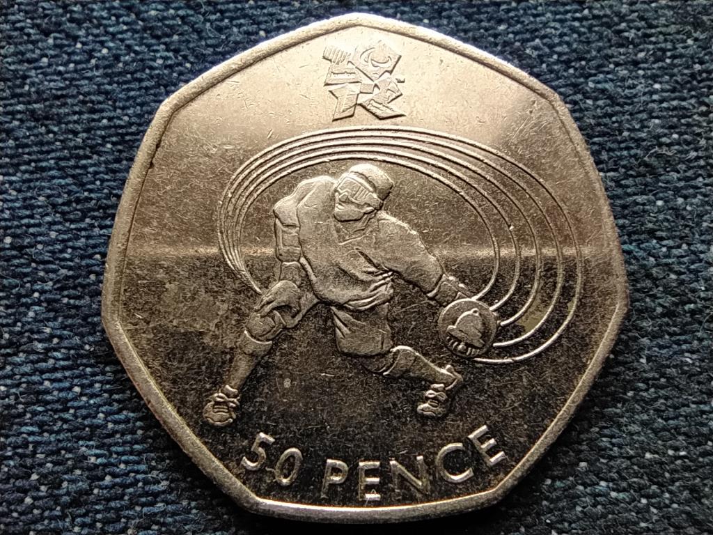 Anglia XXX. Ny&aacute;ri Olimpia London G&oacute;llabda 50 Penny 