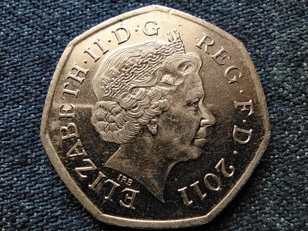 Anglia XXX. Ny&aacute;ri Olimpia London G&oacute;llabda 50 Penny 