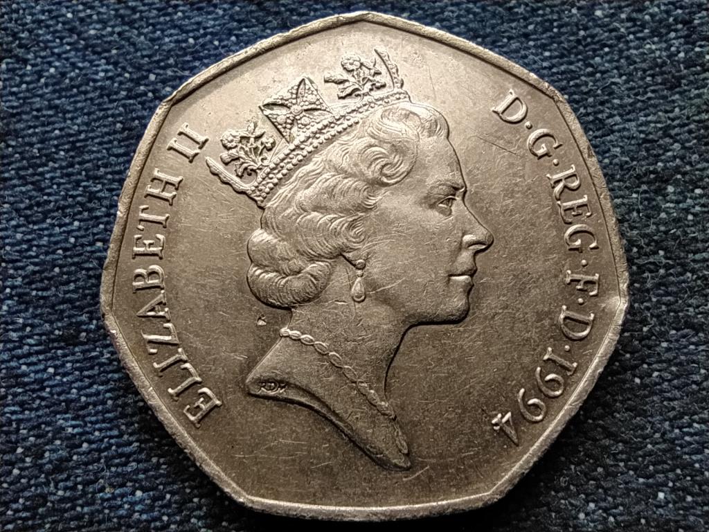 Anglia Normandiai partrasz&aacute;ll&aacute;s - 1944.06.06. 50 Penny 
