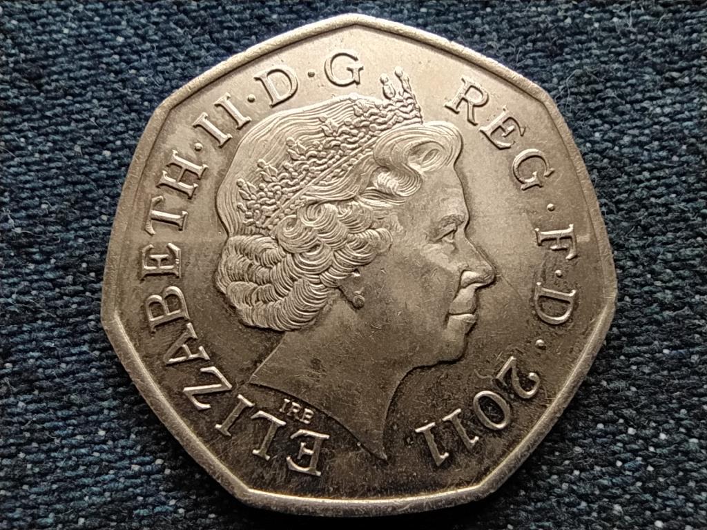 Anglia XXX. Ny&aacute;ri Olimpia London V&iacute;zi sportok 50 Penny 
