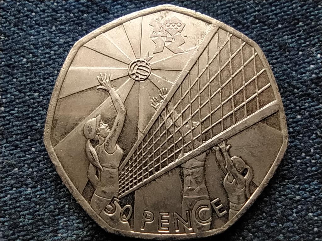 Anglia XXX. Ny&aacute;ri Olimpia London R&ouml;plabda 50 Penny 