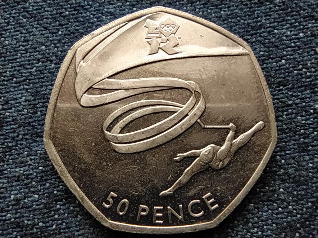 Anglia XXX. Ny&aacute;ri Olimpia London Gimnasztika 50 Penny 