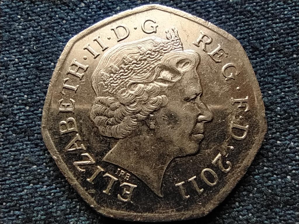 Anglia XXX. Ny&aacute;ri Olimpia London V&iacute;v&aacute;s 50 Penny 