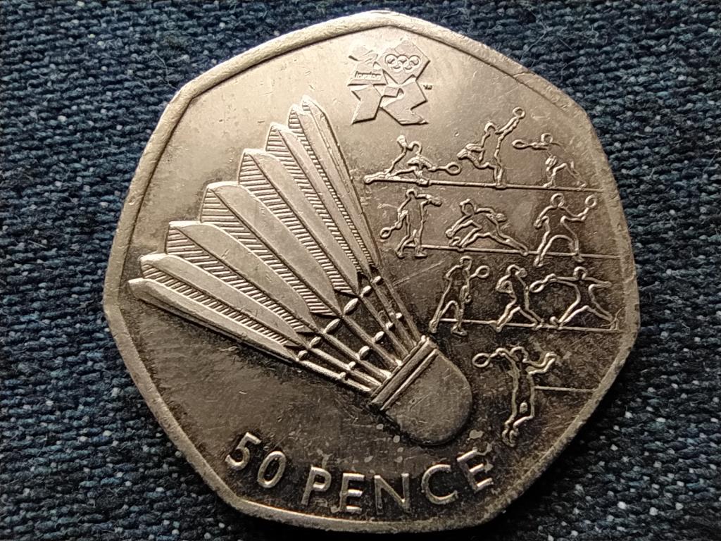 Anglia XXX. Ny&aacute;ri Olimpia London Tollaslabda 50 Penny 