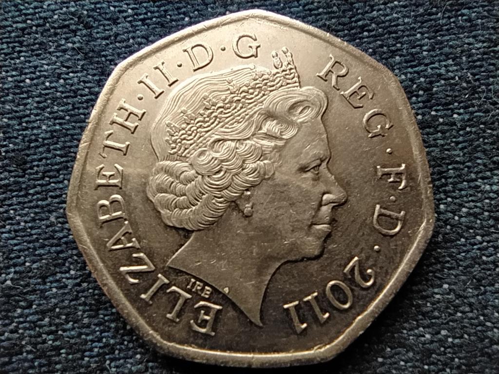 Anglia XXX. Ny&aacute;ri Olimpia London Tollaslabda 50 Penny 