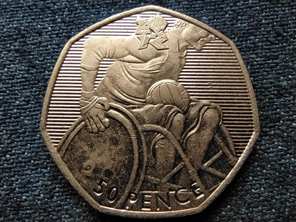 Anglia XXX. Ny&aacute;ri Olimpia London Kerekessz&eacute;kes r&ouml;gbi 50 Penny 