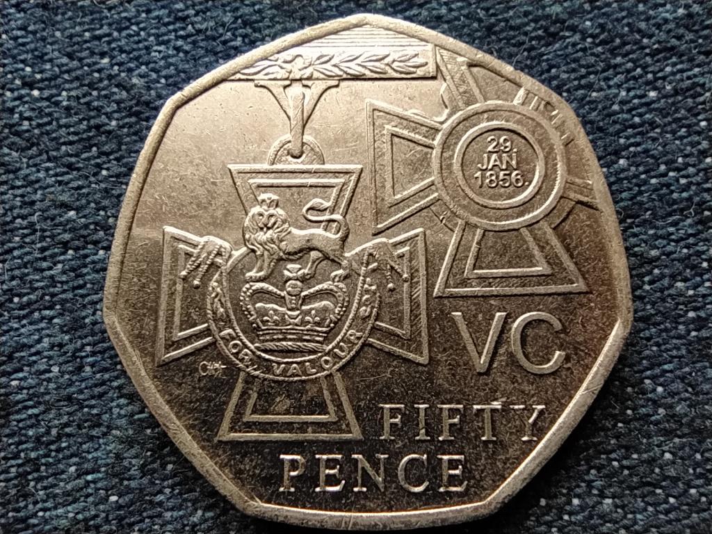 Anglia Vikt&oacute;ria kereszt 50 Penny 