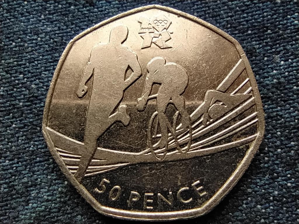 Anglia XXX. Ny&aacute;ri Olimpia London Triatlon 50 Penny 