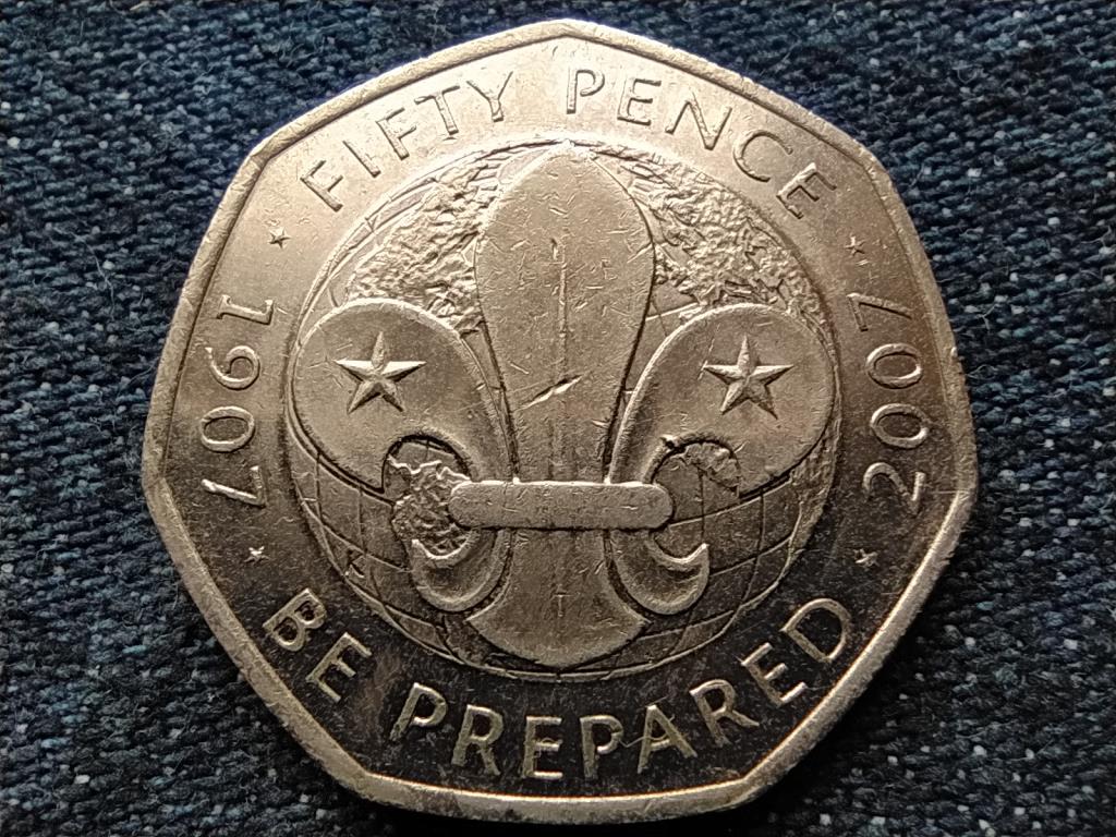 Anglia Cserk&eacute;szet sz&aacute;zadik &eacute;vfordul&oacute;ja 50 Penny 