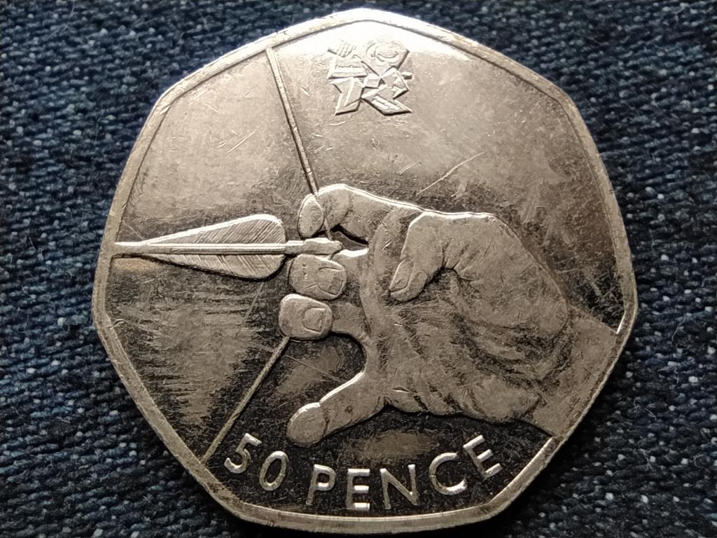 Anglia XXX. Ny&aacute;ri Olimpia London &Iacute;j&aacute;szat 50 Penny 