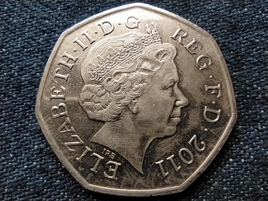 Anglia XXX. Ny&aacute;ri Olimpia London &Iacute;j&aacute;szat 50 Penny 